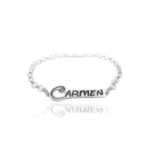 Pulsera placa nombre