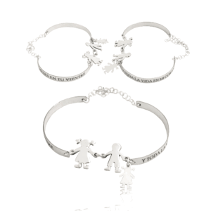 Pulsera aro abierto familia
